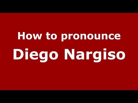 How to pronounce Diego Nargiso (Italian/Italy)  - PronounceNames.com