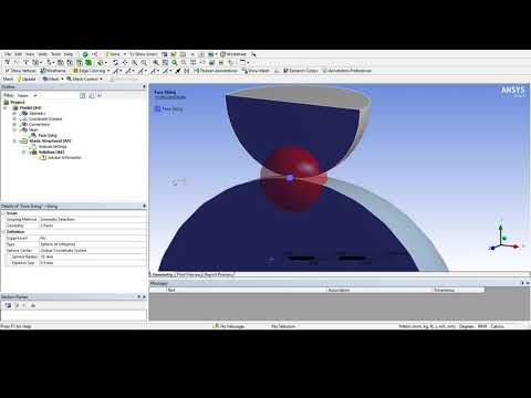 ANSYS Meshing - Sizing - (Element Size, Number of Divisions & Sphere of Influence)