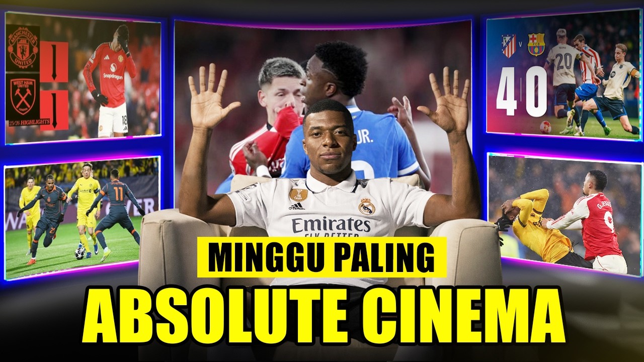 VINI DIRASIS, BARCELONA DIHAJAR, PLAY OFF UCL, MU GAGAL WINSTREAK, DAN ARSENAL IMBANG LAGI WKWKWK