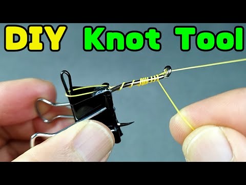 This Fishing Hook tying tool is very easy to make.   Fishing Knot Tool.  Fishing Knots. DIY Fishing.