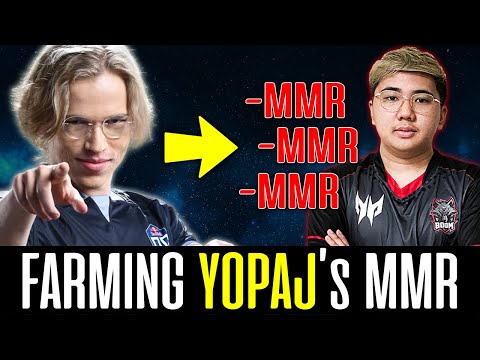 TOPSON Farming YOPAJ's MMR in ranked - 2 Games in a Row DOTA 2
