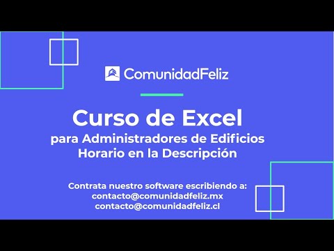 ComunidadFeliz: Curso de Excel 29 Junio - 4 PM México - 5 PM Chile