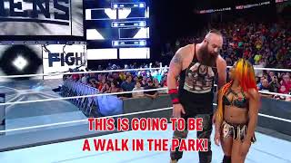 Mix match challenge Kevin Owens and Natalia vs Braun strowman and ember moon full Match