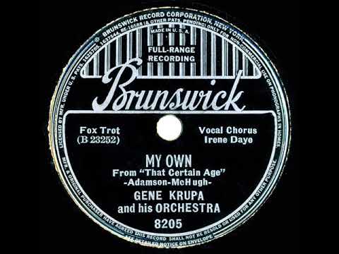 1938 Gene Krupa - My Own (Irene Daye vocal)