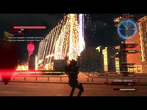 EDF 5 M84 City of Giant Pylons Inferno Air Raider Phobos / dual Spritefall ( Earth Defense Force )