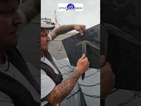 Anfangsort mit Stichstein decken - Altdeutsche Deckung -Schieferdach Halle Tutorial