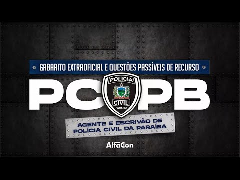 GABARITO EXTRAOFICIAL PC PB AGENTE - AlfaCon