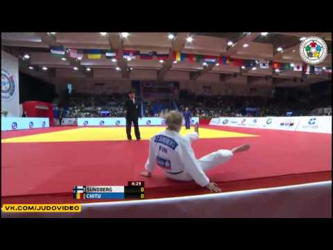 2013 IJF World Masters Tyumen  52kg Bronze Medal] SUDBERG Jaana (FIN)   CHITU Andreea (ROU)