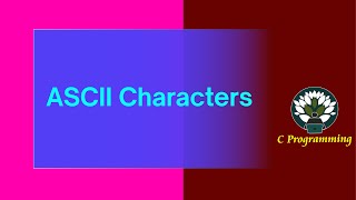 ASCII Characters 