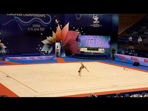 Linoy Ashram hoop final ECh Varna 2021