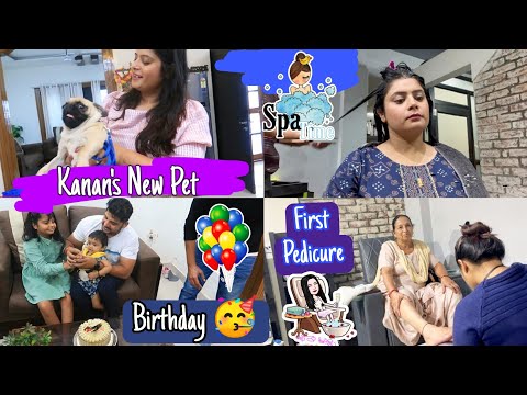 Saas aur Bahu Ne Karaya Salon me Pedicure & Spa ll Small Birthday Celebration 🥳