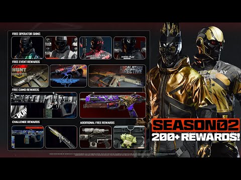 ALL 200+ FREE Black Ops 7 Season 2 REWARDS! (FREE Operators, Blueprints, Camos & MORE!)