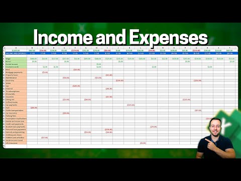 How to Make a Monthly Budget Excel Spreadsheet Cashflow Income Fixed and Variable Expenses