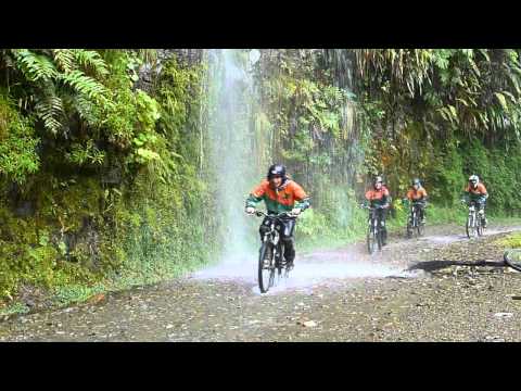 The Death Road. Coroico, La Paz, Bolivia.