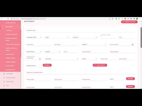 Working on Tabschool ERP