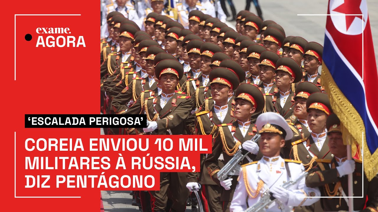 Pentágono afirma que Coreia do Norte enviou 10 mil militares à Rússia