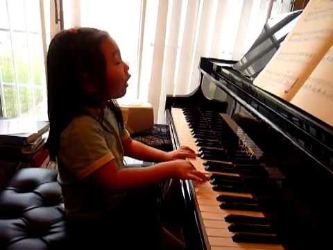 Karen (4 year-old) Plays "Little Flower Girl of Paris" by Gillock