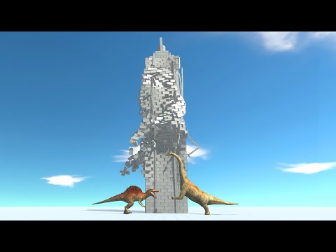 Fight Under a CRUMBLING Building - Animal Revolt Battle Simulator