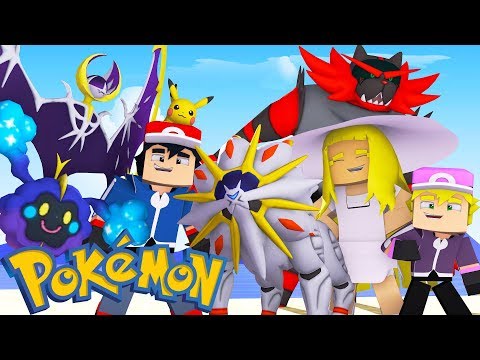 WHO'S YOUR FAMILY? ASH, SOLGALEO, LUNALA E LYLIA NO MINECRAFT ( Pixelmon )
