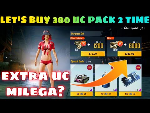 LET'S BUY SECOND TIME 380 UC PACK IN RETURN EXCLUSIVE EVENT | RETURN EXCLUSIVE UC PURCHASE PUBG/BGMI