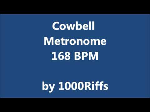 Cowbell Metronome 168 BPM - Beats Per Minute