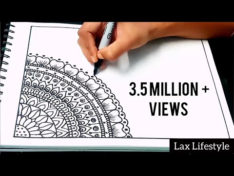 Art Therapy Series # 1 || Relaxing Mandala Art || @laxlifestyle  ❤