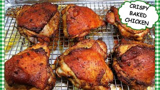 How To Make CRISPY CHICKEN in the Oven | BEGINNERS RECIPE | Oven Baked Chicken Thighs