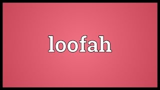 Loofah Meaning