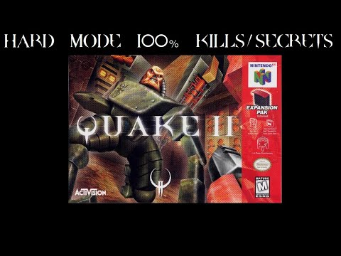 [4K] N64 Quake 2 - All 19 Main levels: Hard, 100% Kills and 100% Secrets