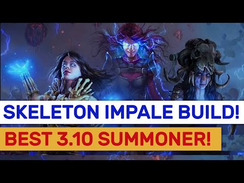 3.10 Delirium #1 Physical Impale (Cluster) Skeleton Summoner! Full Guide! | POE