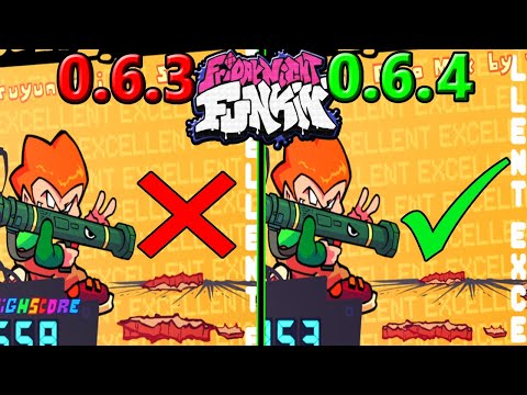 Friday Night Funkin' 0.6.4 VS 0.6.3 (Pico - Update) - They Fixed Cardboard Textures -