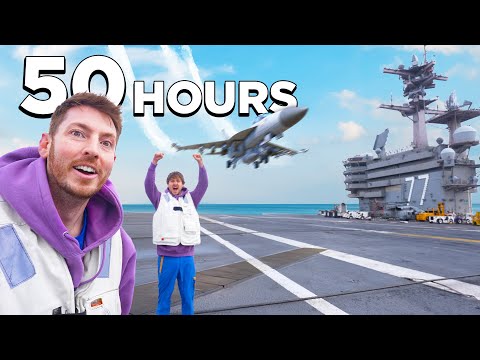Surviving 50 Hours On An Aircraft Carrier!