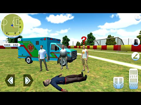 Roof Jumping Ambulance Simulator #7 Rooftop Stunts - Rescue Sim! Android gameplay