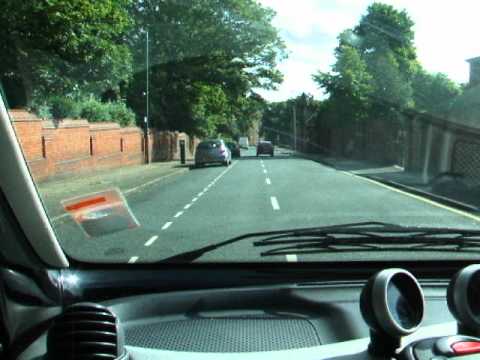 Driving around Wakefield England