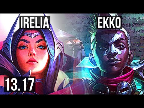 IRELIA vs EKKO (MID) | 10/1/1, 300+ games, Dominating | KR Master | 13.17