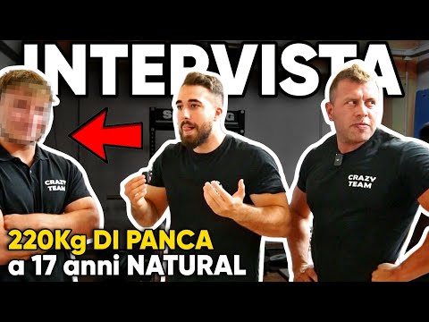 17 ANNI 220Kg di PANCA PIANA - INTERVISTA ESCLUSIVA: è possibile da Natural? |Mr.Forense