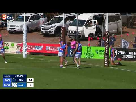 Rd 1 SANFL Snapshot - South's Fraser Turner deflects a clever goal