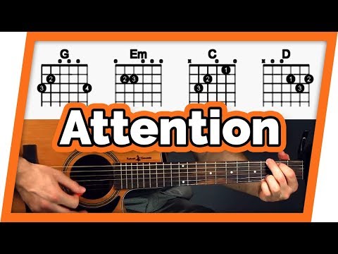 Attention Guitar Tutorial (Charlie Puth) Easy Chords Guitar Lesson