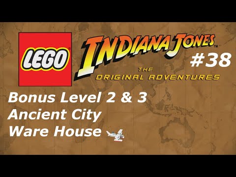 Lego Indiana Jones 100% Walkthrough Part 38 No Commentary Bonus Level 2 Ancient City & 3 Ware House