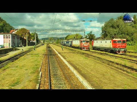 TRAIN DRIVER`S View  🚊 060-EA & Passneger Train Arrives in Dej Călători