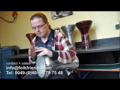 egypt style alloy darbuka  - floral ornamentations