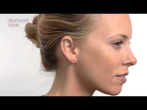 B3596 - 0.10ct Diamond Stud Earrings In 9K Yellow Gold