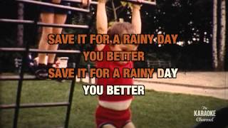 Save It For A Rainy Day : Stephen Bishop | Karaoke with Lyrics