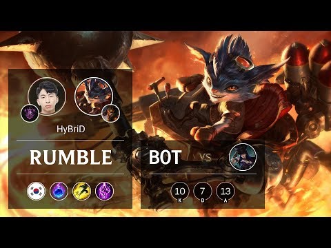 Rumble Bot vs Caitlyn - KR Master Patch 10.1