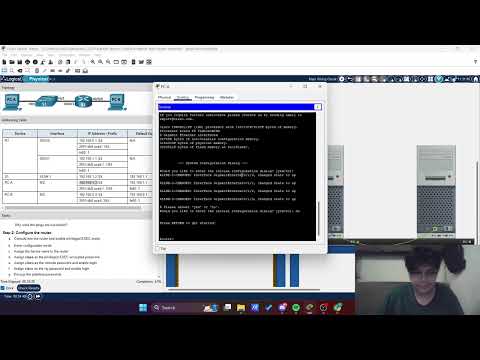 Labs 10.4.4 Build a switch and Router Network Physical Mode