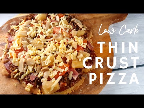 CRUNCHY LOW CARB THIN CRUST PIZZA