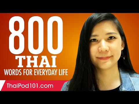 800 Thai Words for Everyday Life - Basic Vocabulary #40