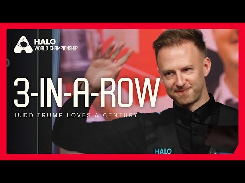 THREE TONS IN-A-ROW 🤯 Judd Trump Is Out Of This World vs Zhou Yuelong | Halo World Championship