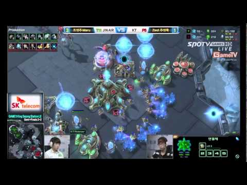 SPL Semi Finals 2 Day 2 KT Rolster vs  JinAir Bo7 Set 5 Maru vs Zest