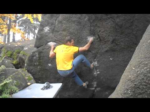 Bouldering Petráč - Je to boj 8A+ :)